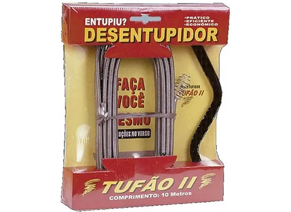 Desentupidor de Canos Tufão Profissional com Mola Rotativa 10m Pias, Vaso Sanitário e Calhas em Cabreúva